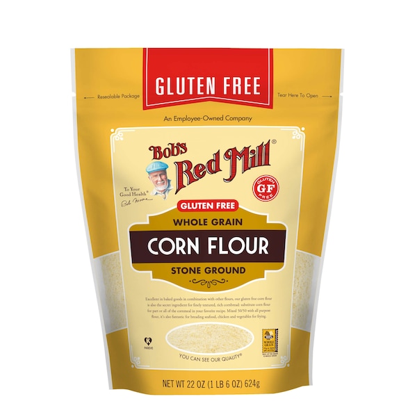 Bob's Red Mill Gluten Free Corn Flour 22 oz. Pouches, PK4